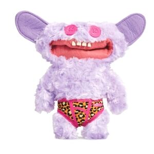 Budgie Fuggler Edition #34 Funny Ugly Grin Grin Purple Monster Plush.Collectible